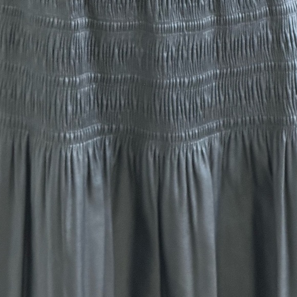 7 FOR ALL MANKIND Black‎ Faux Leather Mini Skirt sz M Stretchy Party Date Night - Picture 2 of 6